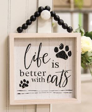 Picture of Life Is Better With Cats Beaded Sign