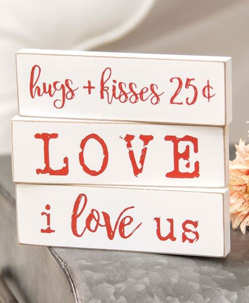 Picture of I Love Us Skinny Block, 3/Set