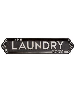 Picture of The Laundry Room Black Metal Sign