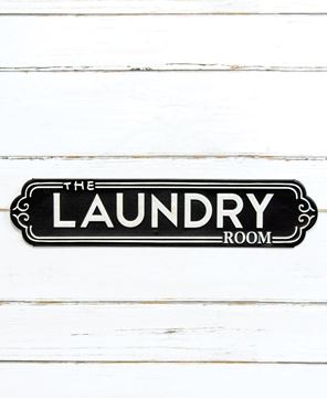 Picture of The Laundry Room Black Metal Sign
