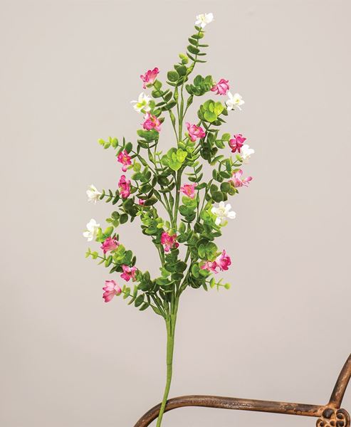 Picture of Pink & White Paper Wildflower Spray