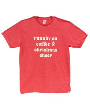 Picture of Runnin' On Coffee & Christmas Cheer, Heather Red