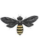 Picture of Black Bee Metal Wall Décor