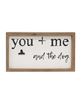 Picture of You + Me and the Dog Framed Sign w/Photo Clip