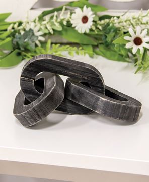 Picture of Distressed Black Wooden Chain