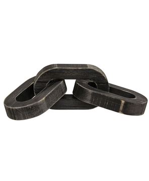 Picture of Distressed Black Wooden Chain