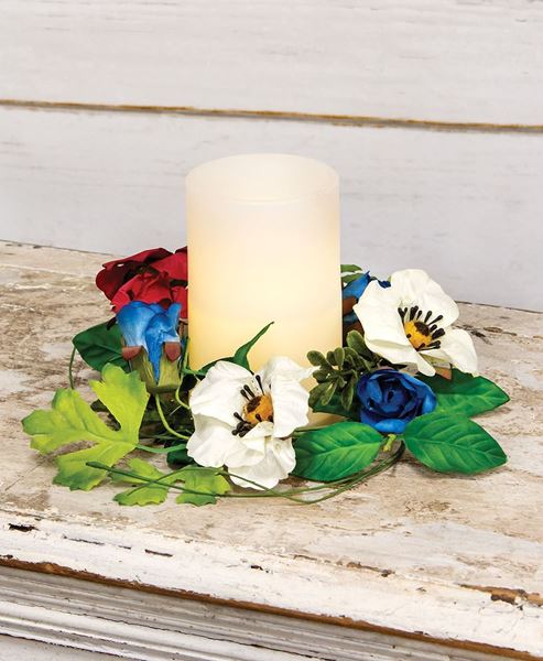 Picture of Americana Rose & Poppy Candle Ring