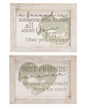 Picture of Shabby Chic Best Friends Frame, 2/Set