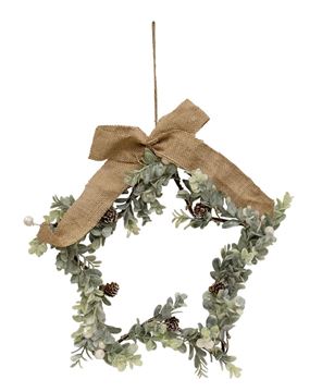Picture of Holiday Ombre Boxwood Star Wreath