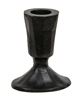 Picture of Carved Look Iron Black Taper Holder, 3.25"