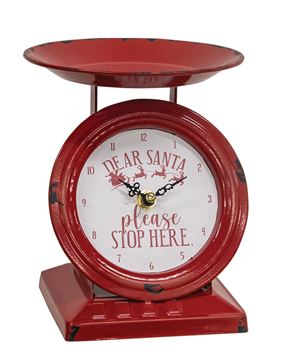 Picture of Vintage Dear Santa Old Town Scale Clock