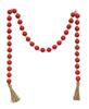 Picture of Red & White Bead Garland w/Tassel