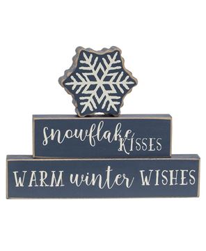 Picture of Snowflake Kisses Stacking Blocks, 3/Set
