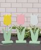 Picture of Wooden Pastel Tulip Pedestal, Yellow