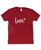 Picture of Love Heart T-Shirt, Antique Cherry Red XXL