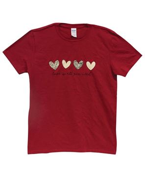 Picture of Love Is All You Need T-Shirt, Antique Cherry Red