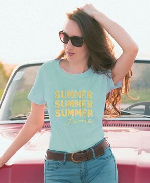 Picture of Summer Time T-Shirt, Heather Mint XXL