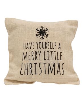 Picture of Merry Little Christmas Natural Pillow