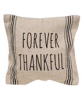 Picture of Forever Thankful Striped Natural Pillow
