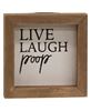 Picture of Live, Laugh, Poop Mini Sign, 3/Set