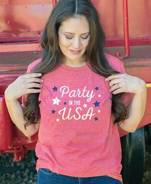 Picture of Party in the USA T-Shirt, Heather Red XXL
