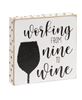 Picture of Always Time For Wine Polka Dot Square Block, 3/Set