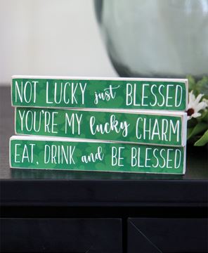 Picture of Eat, Drink, & Be Blessed Mini Stick, 3/Set