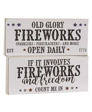 Picture of Old Glory Fireworks Block, 2/Set