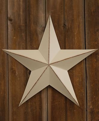 Picture of Distressed White Barn Star, 24"