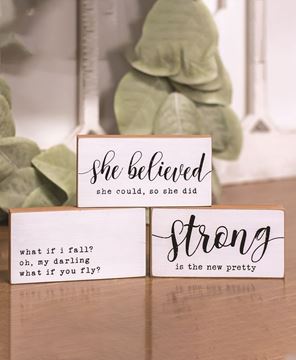 Picture of Strong is the New Pretty Blocks, 3/Set