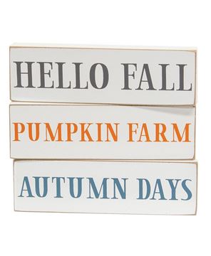 Picture of Hello Fall Skinny Block, 3/Set