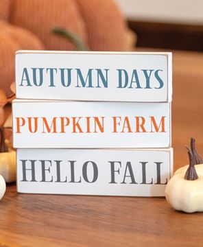 Picture of Hello Fall Skinny Block, 3/Set