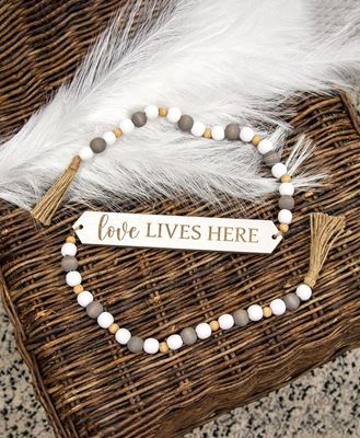 Picture of Love Lives Here Beaded Banner