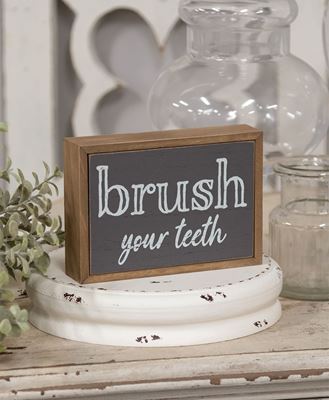 Picture of Brush Your Teeth Box Sign