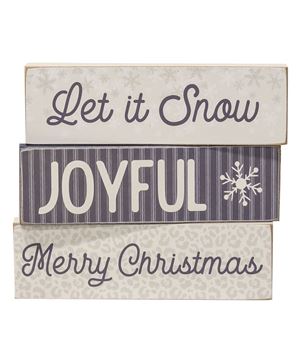 Picture of Let It Snow Skinny Block, 3/Set