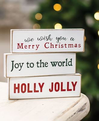 Picture of Holly Jolly Thin Mini Blocks, 3/Set
