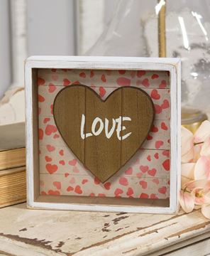 Picture of Love Shadow Box Sign
