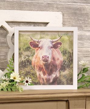 Picture of Red Cow Framed Portrait