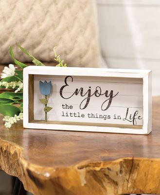 Picture of Enjoy Tulip Shadow Box Sign