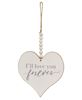 Picture of Love Forever Beaded Heart Ornament, 2/Set