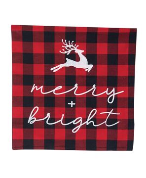 Picture of Merry & Bright Buffalo Check Pillow