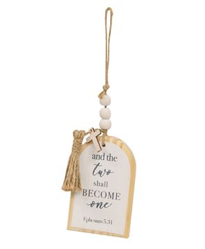 Picture of One Love Beaded Arch Ornament, 2/Set