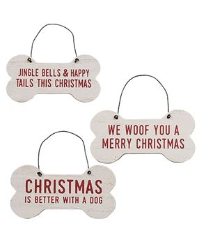 Picture of Better With A Dog Bone Ornament, 3/Set
