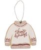 Picture of Happy Holidays Wooden Sweater Ornament, 3/Set
