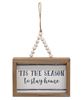 Picture of Tis the Season Frame w/Beaded Hanger, 3/Set