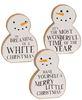 Picture of Christmas Carol Chunky Snowman Sitter, 3/Set