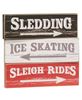Picture of Distressed Wooden Sledding Block, 3/Set