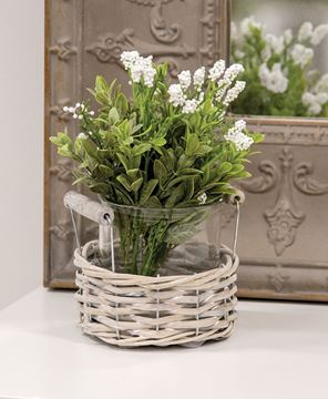 Picture of Small Gray Willow Basket & Vase