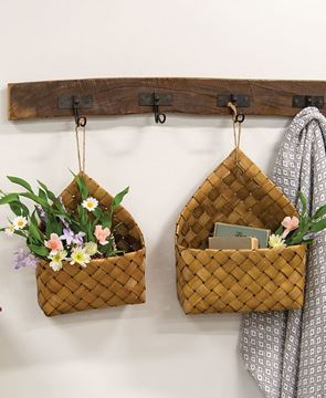 Picture of Natural Chipwood Hanging Baskets, 2/Set