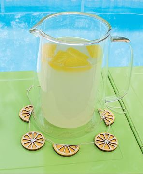 Picture of Wooden Lemon Slices & Wedges Mini Garland